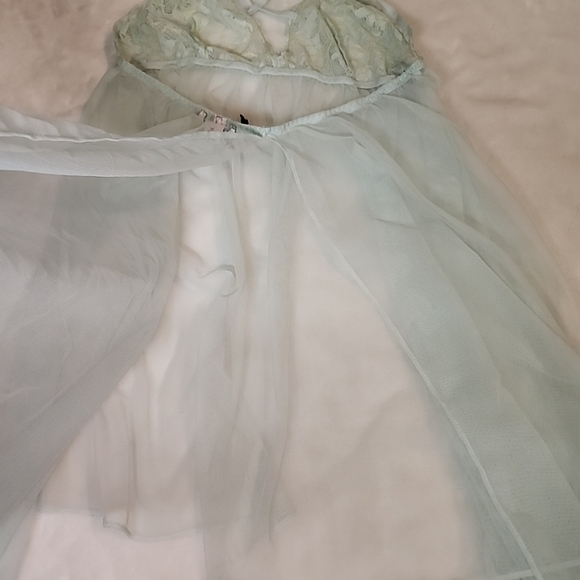 Victoria’s Secret Mesh Babydoll Mint Dress - Picture 6 of 11